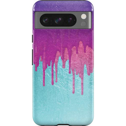 Paint Splatter Purple Google Pixel 8 Pro Impact Case
